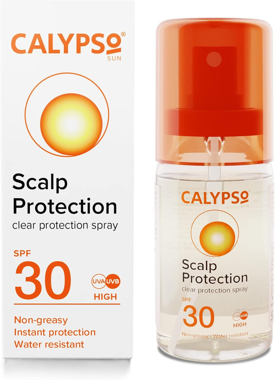 Calypso Hair & Scalp Protection Spray SPF30 Non Greasy High Protection UVA and UVB, 50ml