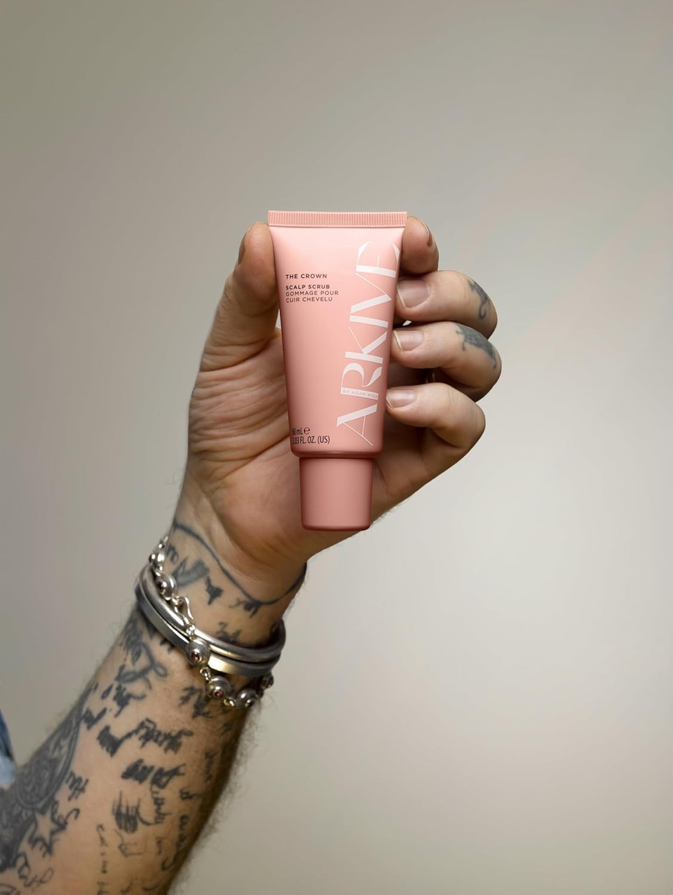 ARKIVE The Crown Scalp Scrub 60ml - Dandruff Scalp Treatment - Scalp Scrubs for Dandruff - Hair Scrub Scalp Treatment for Very Dry Itchy Scalp - Vegan Dry Scalp Treatments