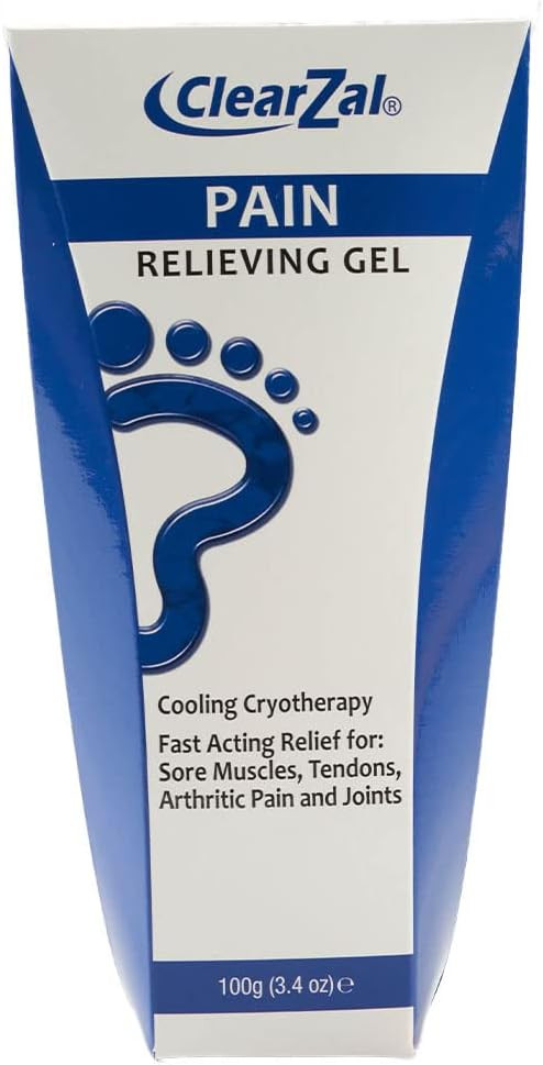ClearZal Pain Relieving Gel for Feet and Legs 100ml