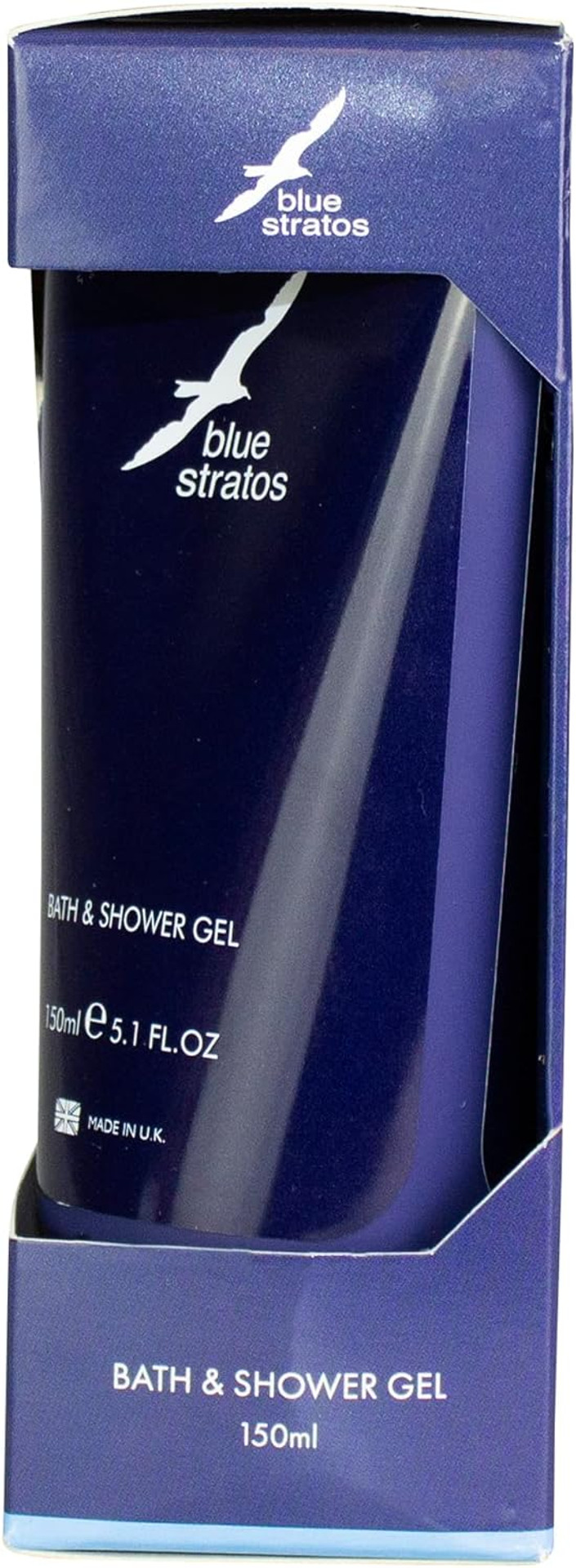 Blue Stratos Gift Set Containing 150ml Bath and Shower Gel and 150ml Deodorant Body Spray