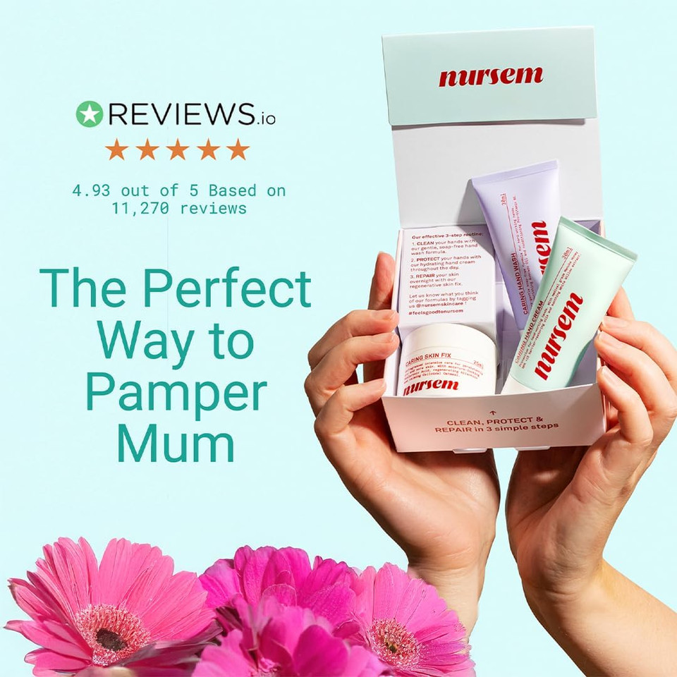 Nursem HAND CARE MINIS | Hand cream gift set for sensitive skin, nurses gift set, 3 Piece Set