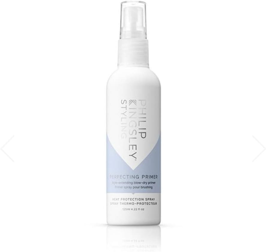 Philip Kingsley | Perfecting Primer Heat Protection Spray For Hair | Anti-Frizz Style Extending Primer with Invisible Hold | Protects Hair, Holds Style and Adds Volume and Shine | 125ml