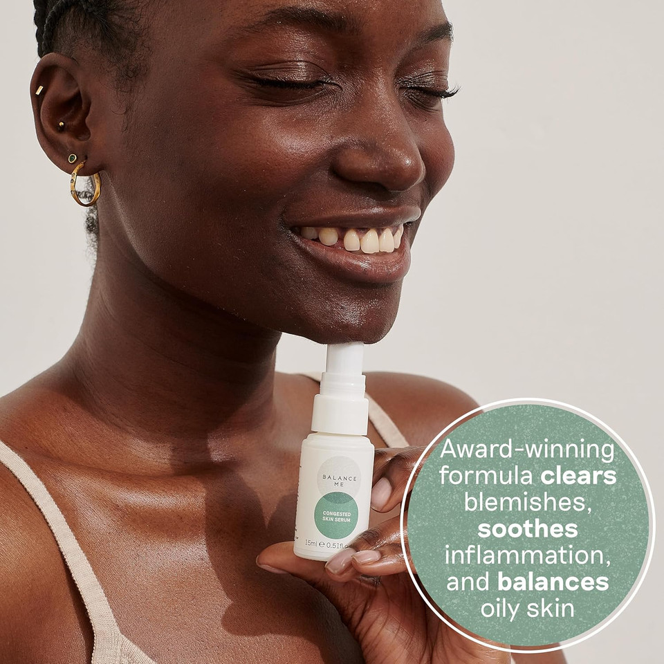 Balance Me Gift Set Flawless Finish BHA Exfoliating Concentrate, Congested Skin Serum, 2 Full Size Products, Vegan/Natural Skincare, Achieve Flawless Skin - 1 each