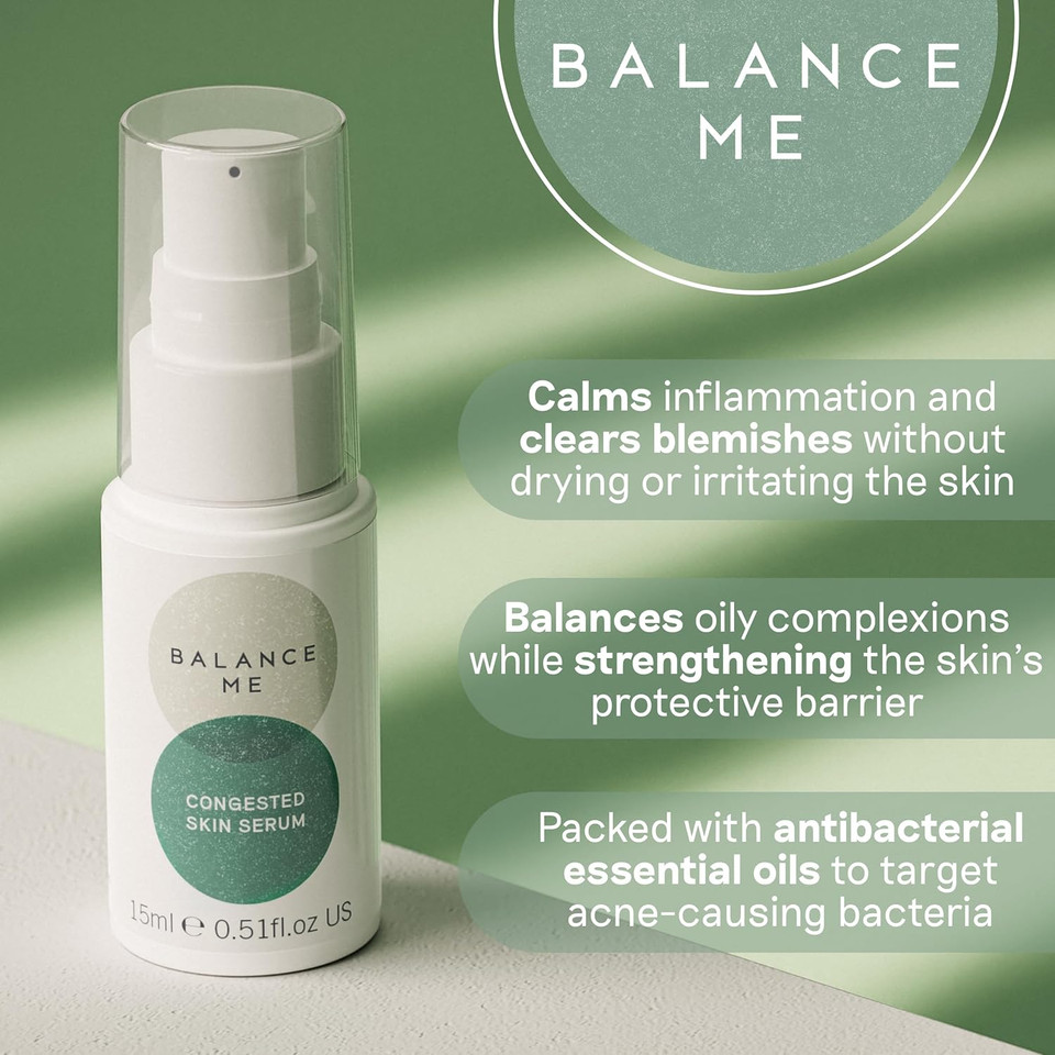 Balance Me Gift Set Flawless Finish BHA Exfoliating Concentrate, Congested Skin Serum, 2 Full Size Products, Vegan/Natural Skincare, Achieve Flawless Skin - 1 each