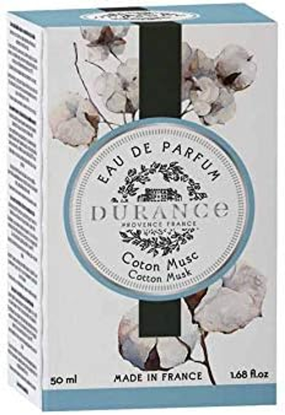 Durance Eau de Parfum For Women (50ml) Cotton Musk Scent, Women's Luxury Fragrance - Natural & Safe, Long Lasting