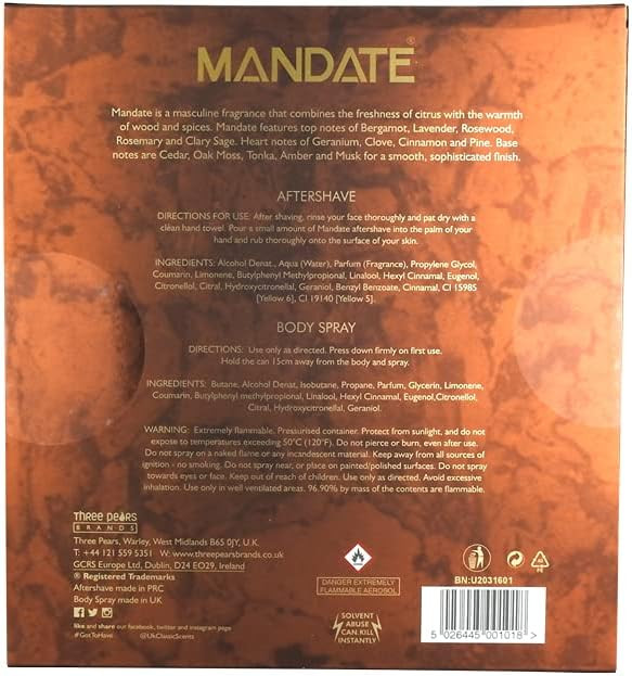 MANDATE Men's Duo Grooming Gift Set