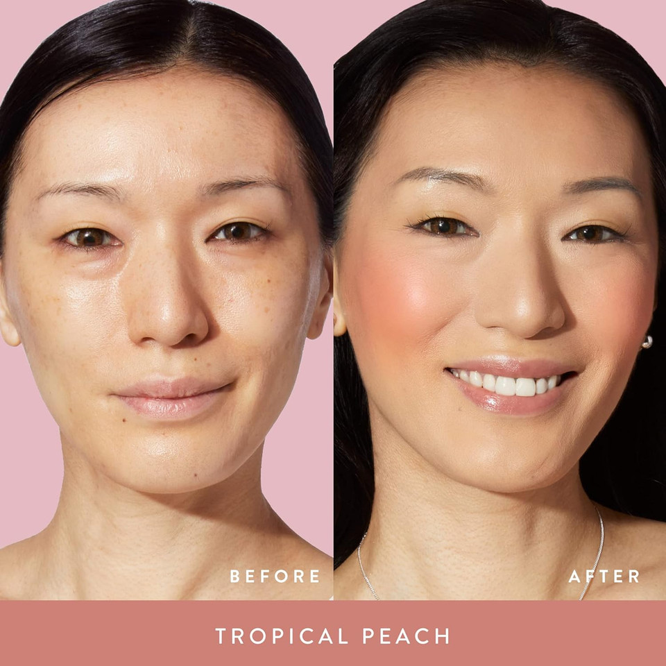 Laura Geller New York Baked Blush-N-Brighten Marbleized Blush-Tropical Peach Creamy Lightweight Matte Finish10 Tropical Peach2.00 Ounce (Pack Of 1)