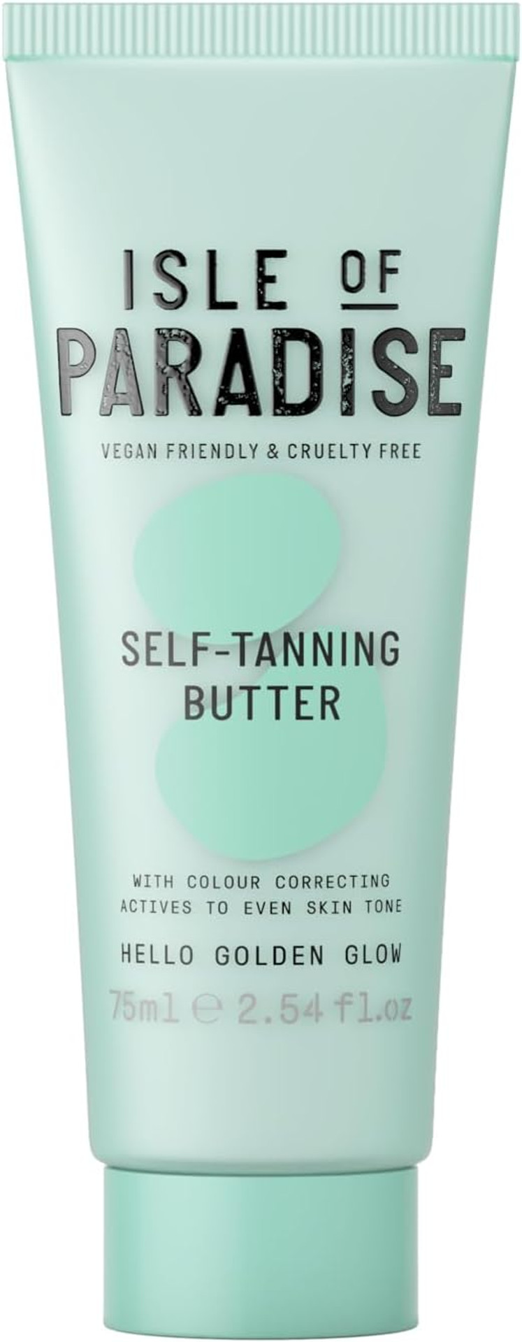 Isle of Paradise Self Tan Butter (75 ml) Gradual Self Tan Butter, Combining Skin Care and Self Tanning, Natural Ingredients & Vegan