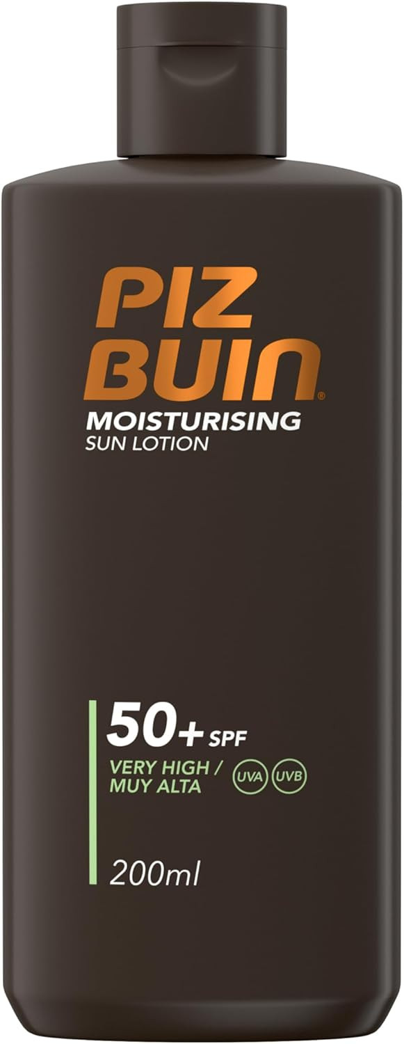 Piz Buin Moisturising Sun Lotion SPF50+, 200ml (Packaging May Vary)