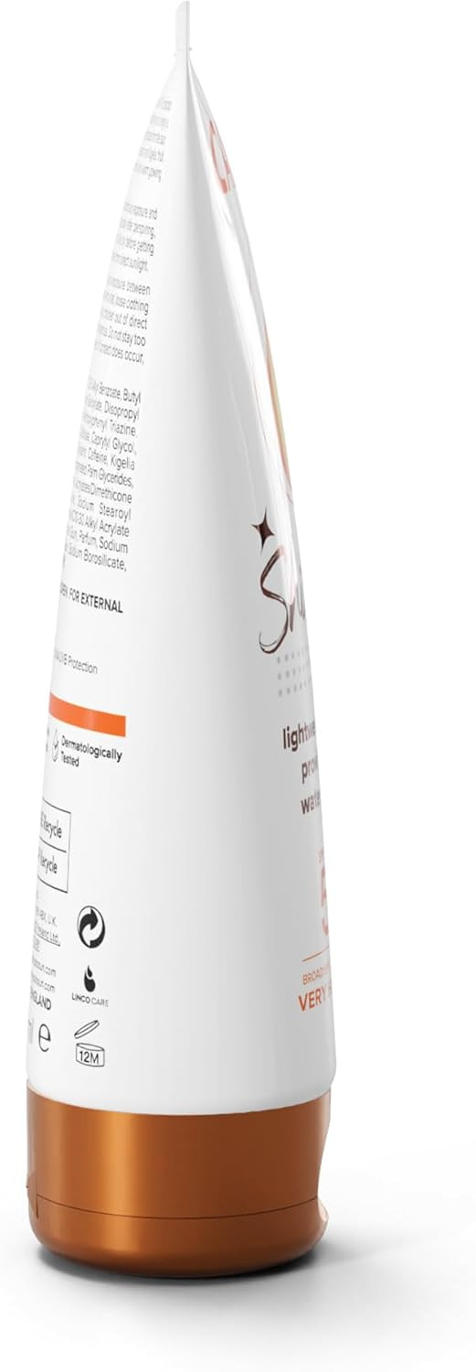 Calypso Shimmer Sun Lotion SPF50 + | Very High UVA + UVB Protection, Water Resistant, Shimmering Sun Protection for Face and Body, 100ml