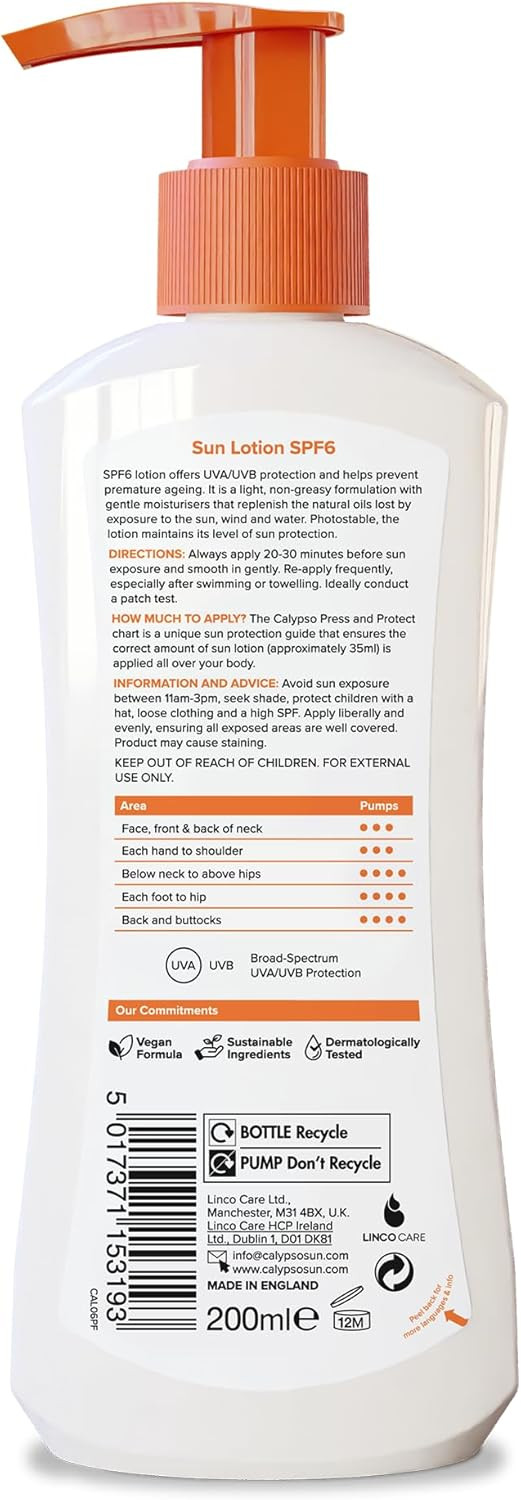 Calypso Press & Protect Sun lotion SPF6