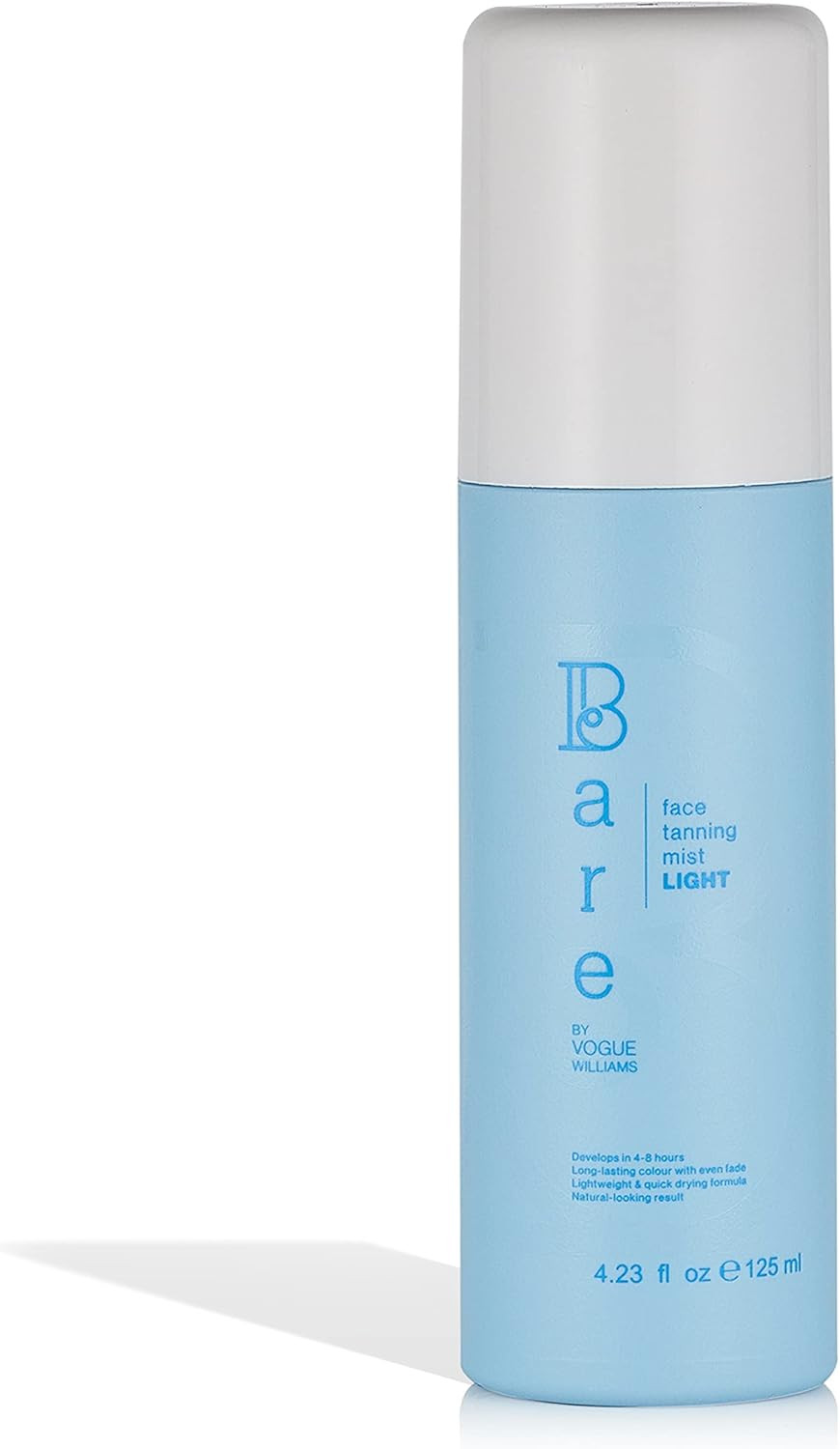 Bare by Vogue Fake Tan - Self Tan Face Mist Spray Solution - Light for a Natural Glow on Face & Body - Easy Application Mist