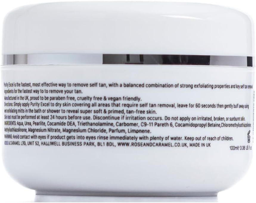 Rose & Caramel Purity Excel 60 Second Fake Tan Remover 100ml
