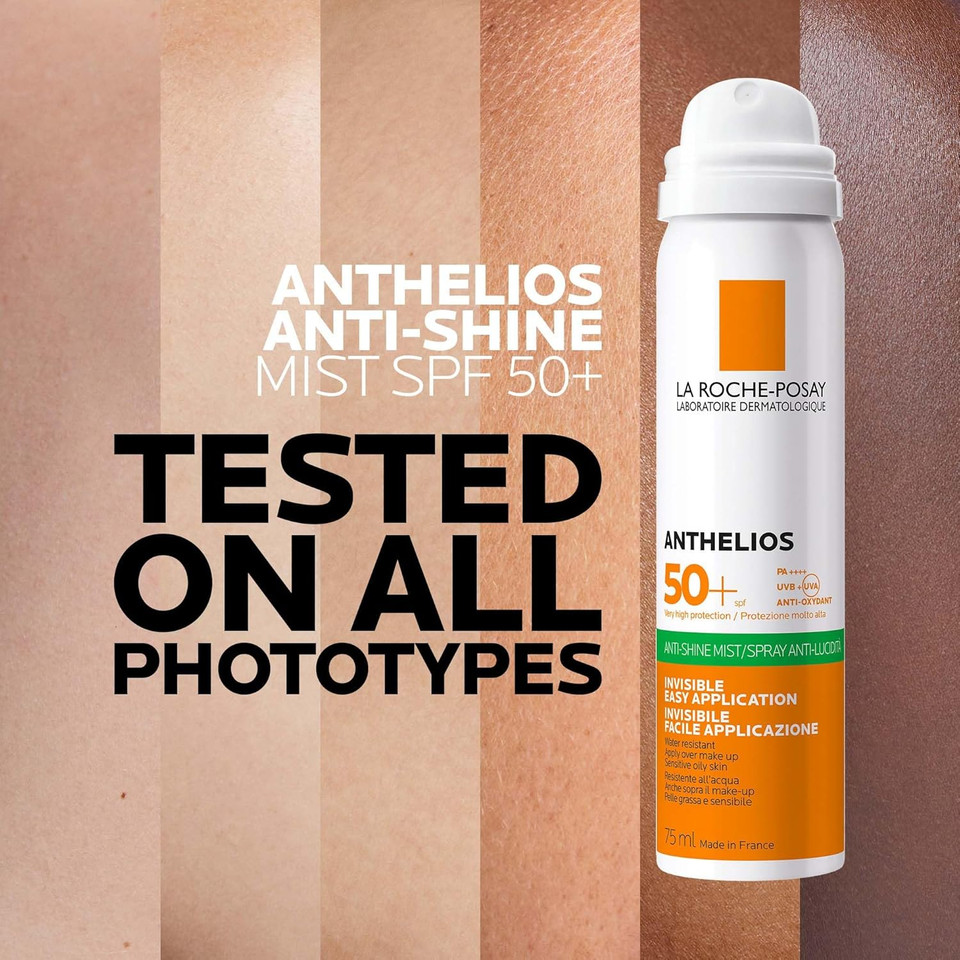 La Roche-Posay Anthelios Invisible Anti-Shine Fresh Mist Spray Sun screen For Oily Skin SPF50 75ml