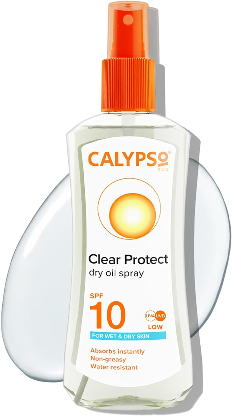 Calypso Wet Skin Dry Oil Spray with SPF10, 200 ml (Pack of 2)