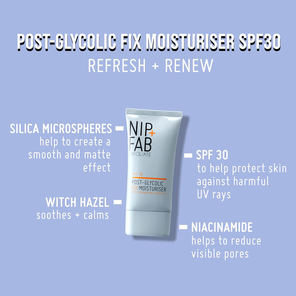 Nip + Fab Glycolic Acid Fix Daily Cleansing Pads for Face with Hyaluronic Acid, Witch Hazel, Exfoliating Resurfacing AHA Facial Pad for Exfoliation Even Skin Tone Brighten Skin, 60 Pads