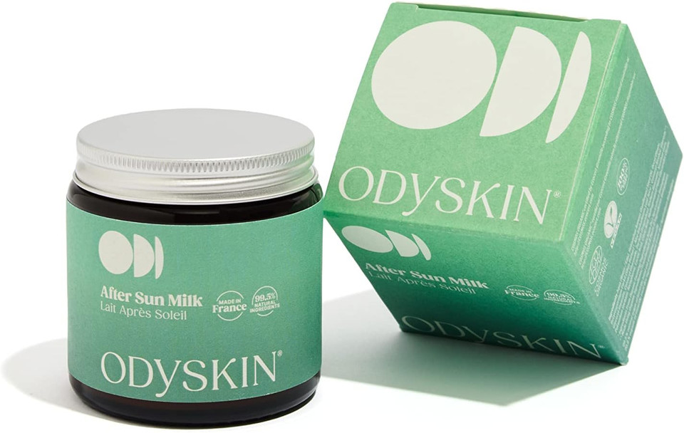 Odyskin After Sun Milk, 100ml - Cosmos Organic and Vegan certified, 100% natural ingredients, highly nourishing, for immediate relief from sun exposure. Zero-waste packaging