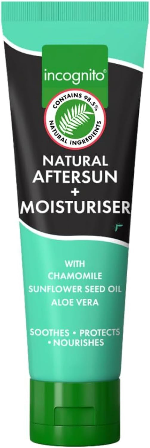 Incognito After Sun Moisturiser - 150ml - 2 in 1 Aftersun and Moisturiser For Soft Skin & Body - Helps prevent insect bites - Travel Friendly Organic Aftersun Moisturiser