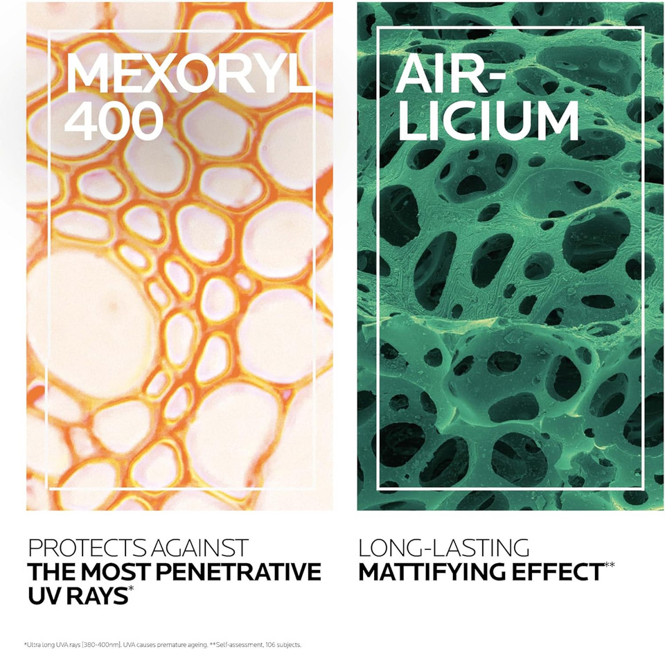 La Roche-Posay Anthelios UVMune 400 Oil Control Invisible Fluid SPF50+ Sun screen for Oily, Blemish-Prone Skin