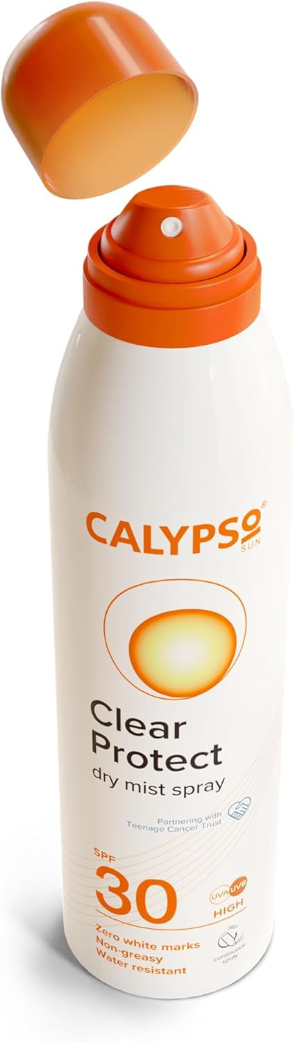 Calypso Clear Protection Continuous Spray SPF30-175 ml CALS30 & Clear Protection Continuous Spray SPF15