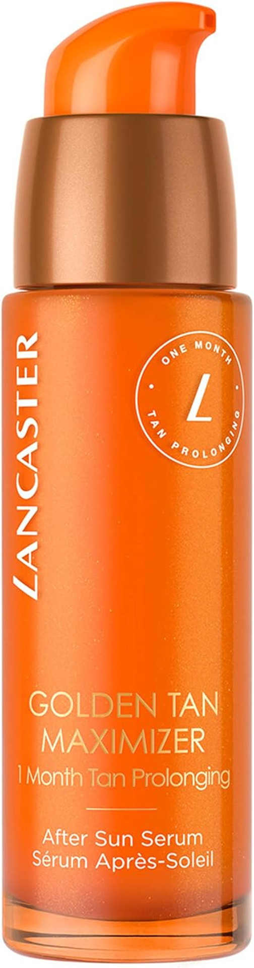 Lancaster Golden Tan Maximizer After Sun Face Serum 30ml | One Month Tan Prolonging | Natural Tan Accelerator | Soothes and Calms Sun-Exposed Skin | Softens Skin with Velvety Finish