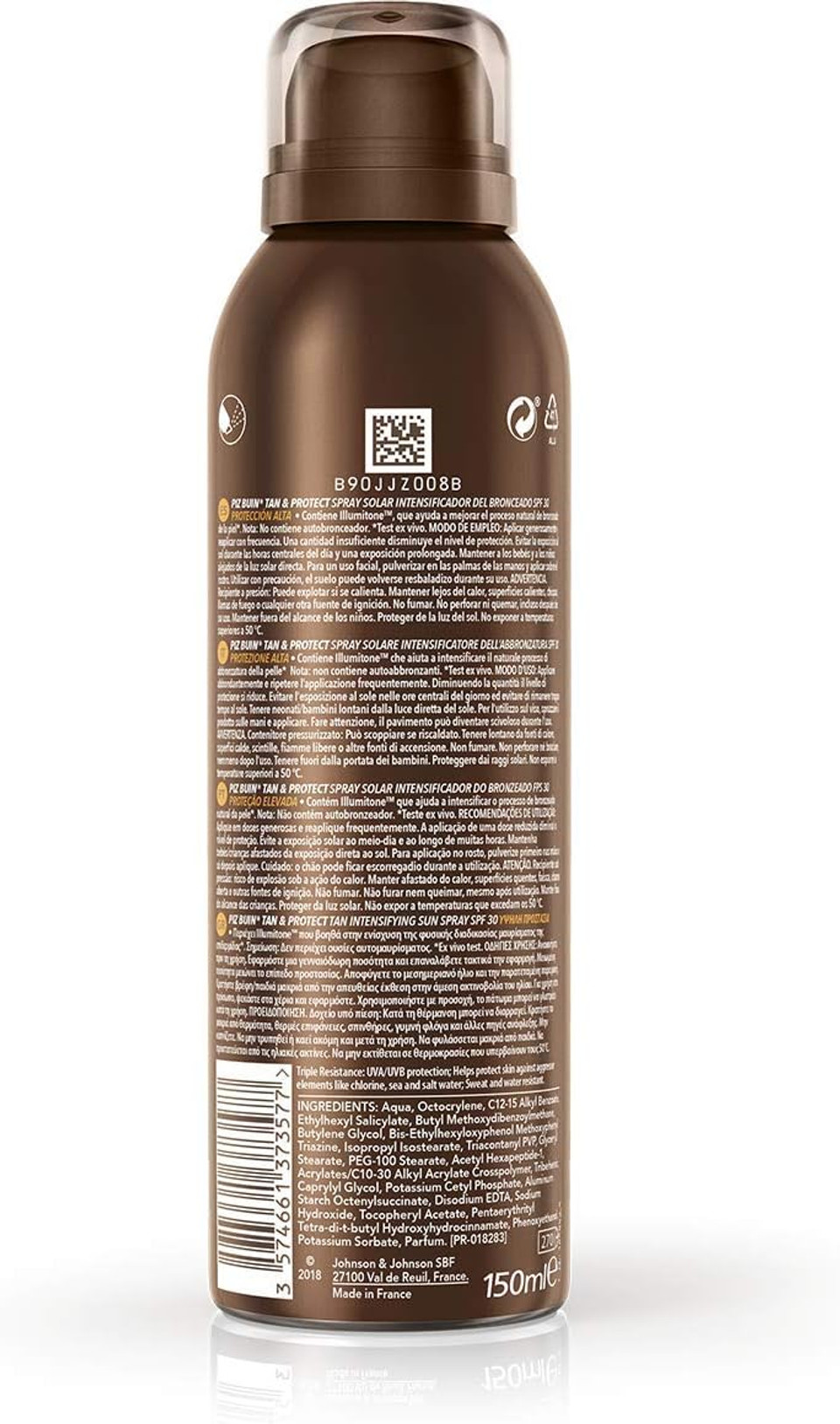 Piz Buin Tan and Protect Tan Accelerating Oil Spray SPF 30 High, 150 ml (Pack of 2)