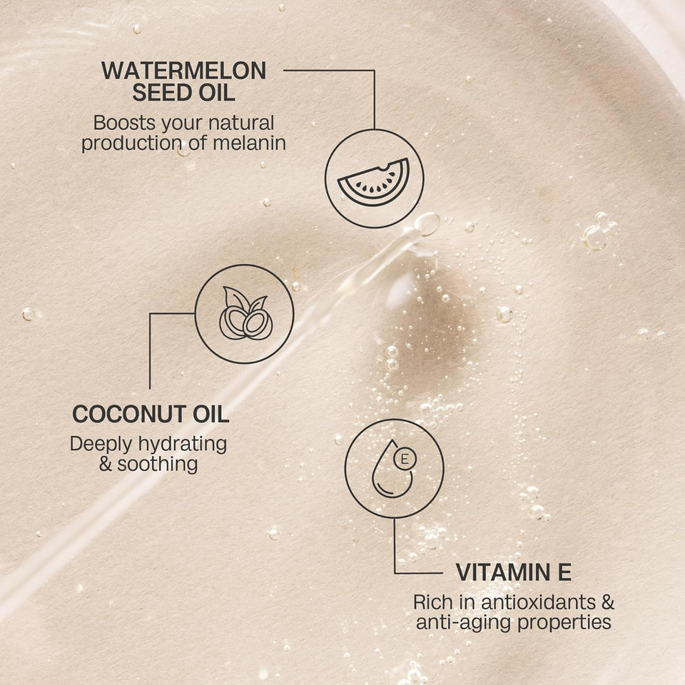 Bali Body Watermelon Tanning Oil SPF 6 | Infused with Natural Oil | Fruity Scent Summer Essential for Golden Deep Glow | Vegan, Cruelty Free (100ml/3.4 fl oz) Bali Body Watermelon Tanning Oil SPF 6 | Infused with Natural Oil | Fruity Scent Summer Essential for Golden Deep Glow | Vegan, Cruelty Free (100ml/3.4 fl oz)