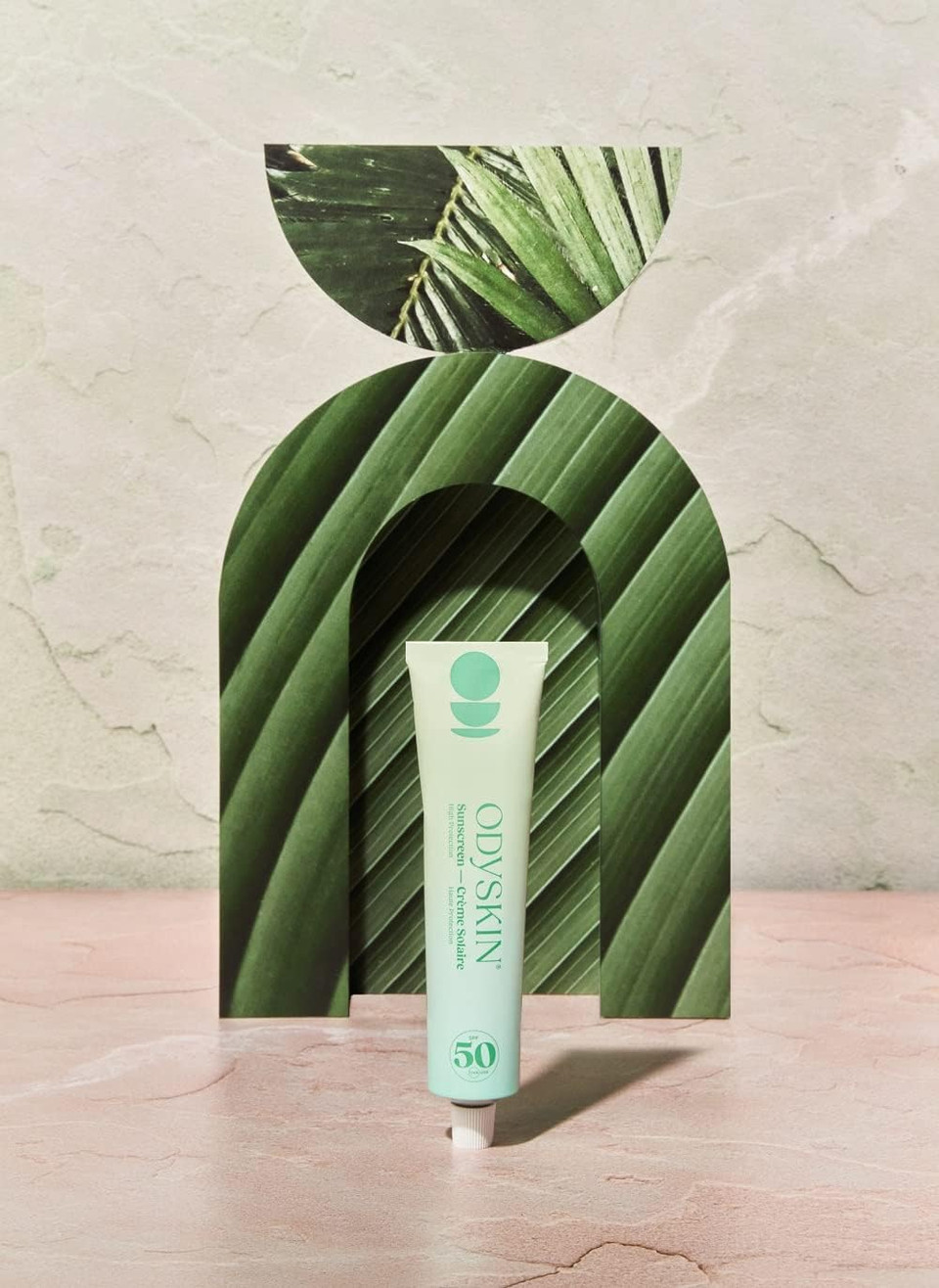 Odyskin Sun Cream SPF 50, 75ml - Cosmos Organic & Vegan certified, 99.1% natural ingredients, water-resistant, made in France, coral reef friendly, contains mineral filters only, zero-waste packaging