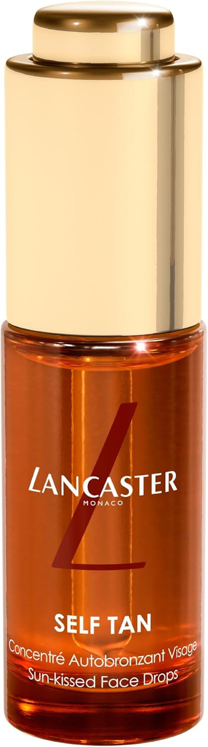 Lancaster Self Tan Sun-Kissed Face Drops 15ml, Natural-Looking Tan, Flawless and Radiant Finish, Easy to Spread Drops, Water and Sweat Resistant, Vegan Formula