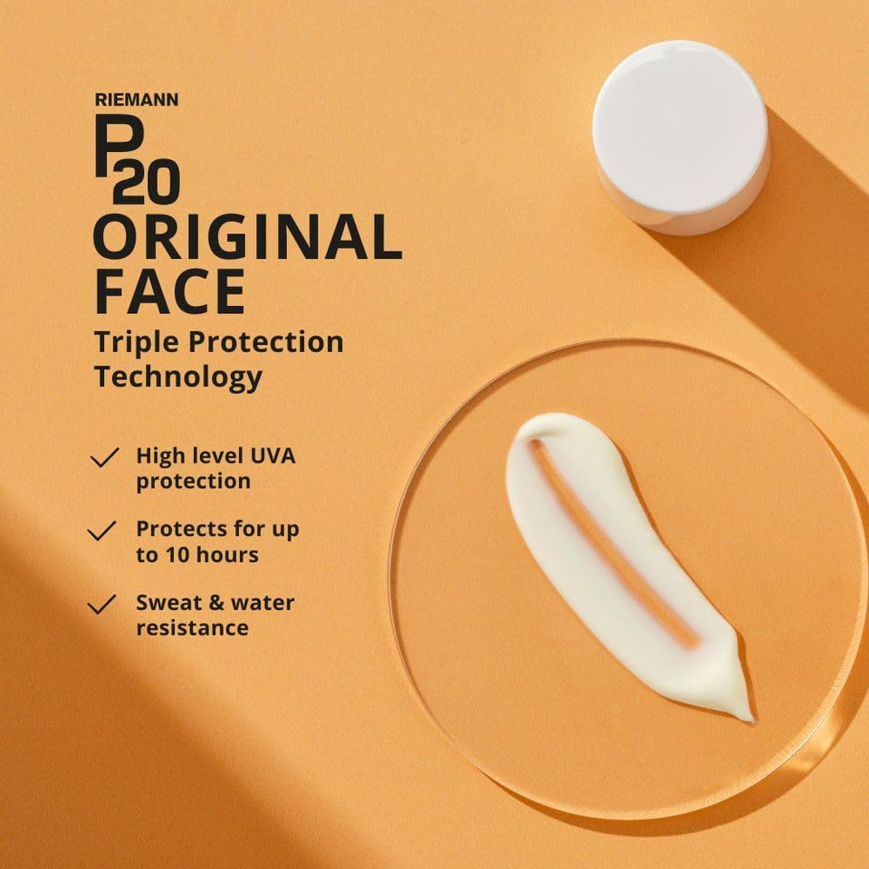 RIEMANN P20 Original SPF30 Spray, 200ml, Advanced Sunscreen Protection High Performance, Triple Protection + Sweat Resistance, Durable Protects up to 10 Hours, Water Resistant