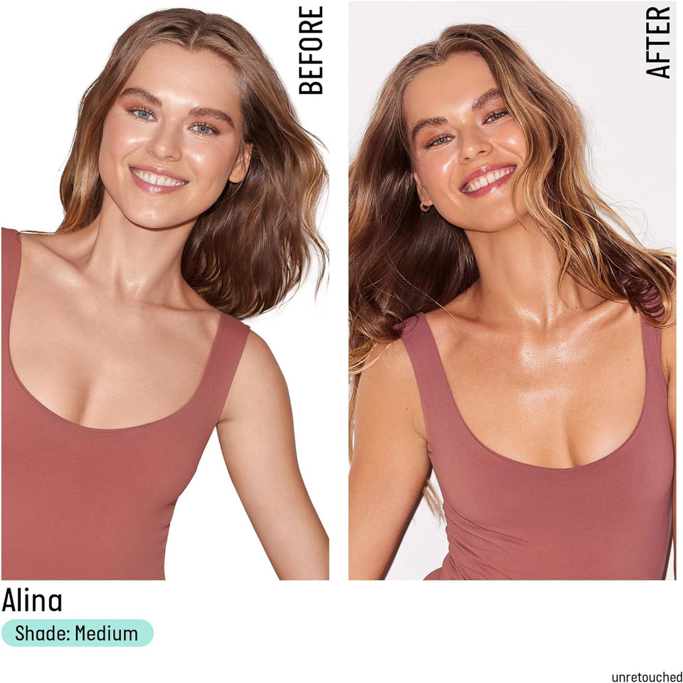 Isle of Paradise Self-Tanning Body Drops, Green: For Medium Skin Tones, 75ml