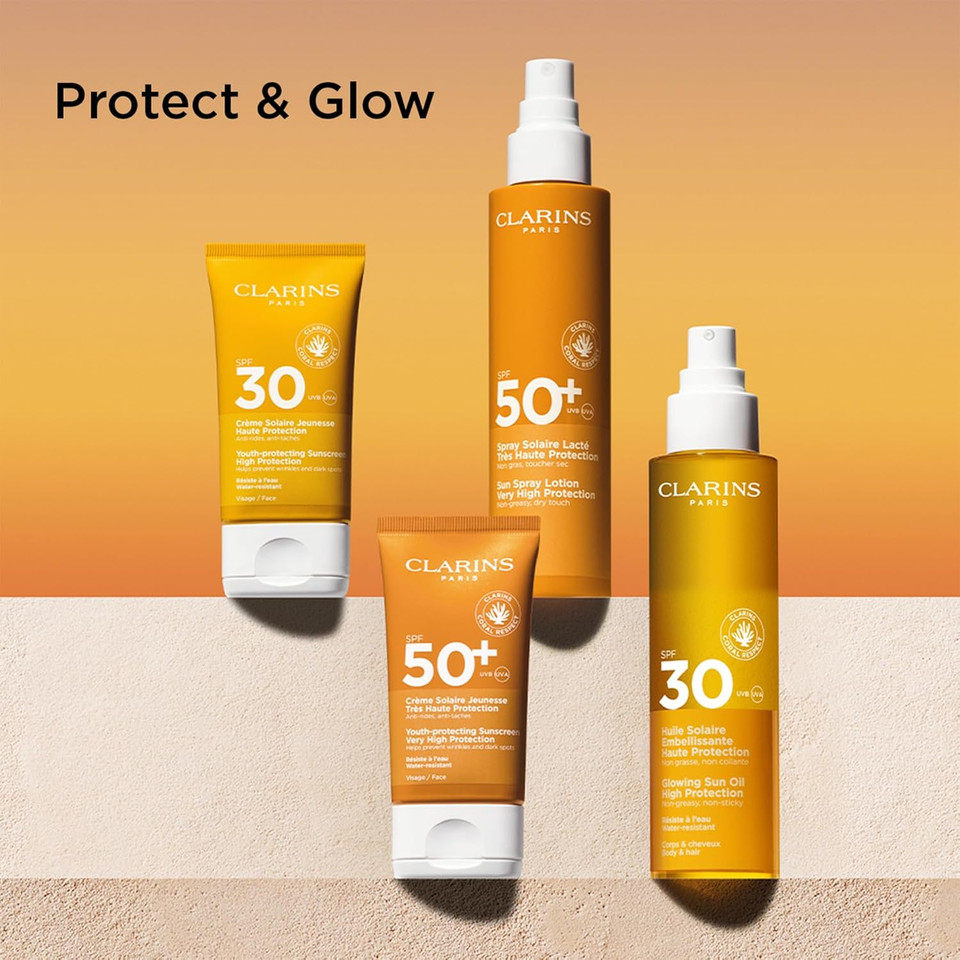 Clarins Glowing Sun Oil High Protection SPF30 150ml