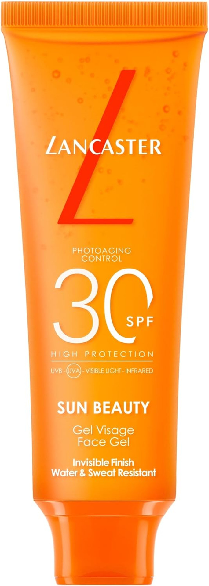 Lancaster Sun Sport Invisible Face Gel SPF30 50ml | Sunscreen For Face | Broad Spectrum Daily Sun Protection | Sweat Resistant Lancaster Sun Sport Invisible Face Gel SPF30 50ml | Sunscreen For Face | Broad Spectrum Daily Sun Protection | Sweat Resistant
