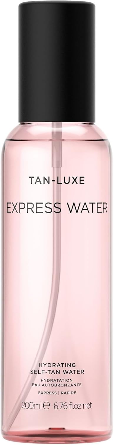 TAN-LUXE Express Water Hydrating Self-Tan Water, Sun-Kissed Glow in just 30 Minutes with a blend of Vitamin C, Beta Glucan & Hyaluronic Acid, 200ml