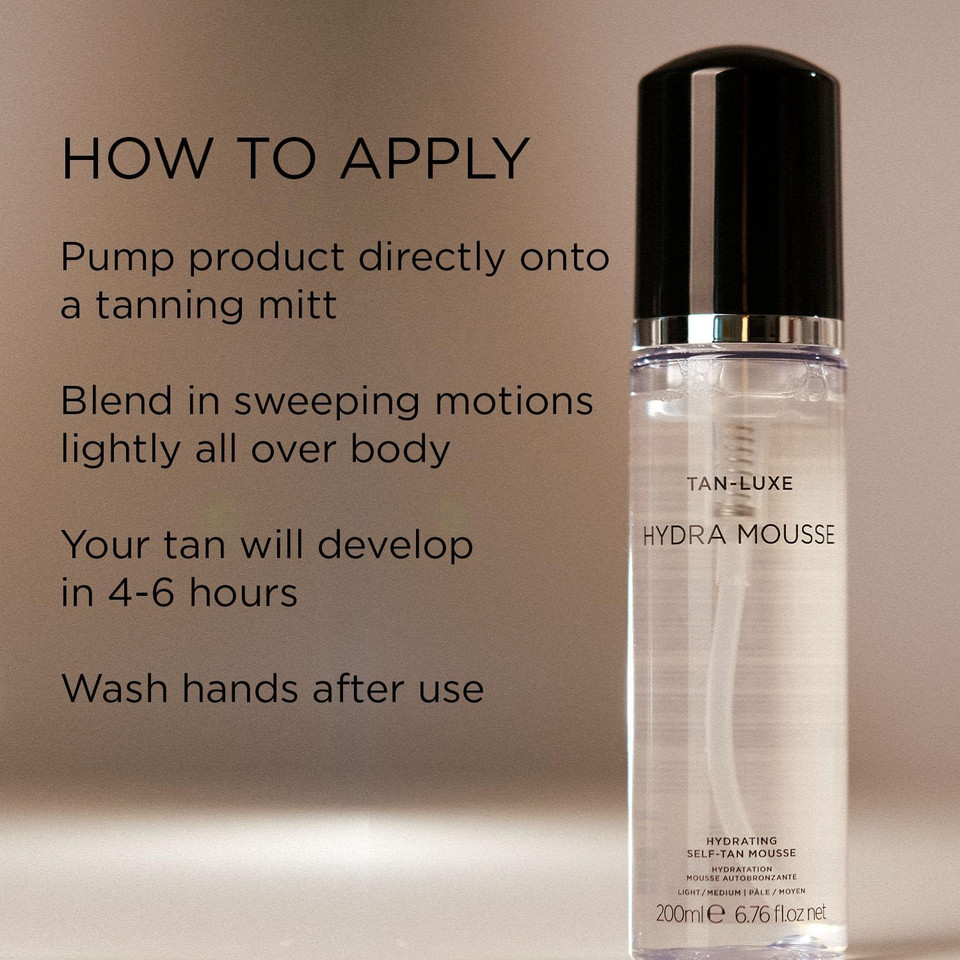 Tan Luxe HYDRA-MOUSSE Fake Tan Mousse