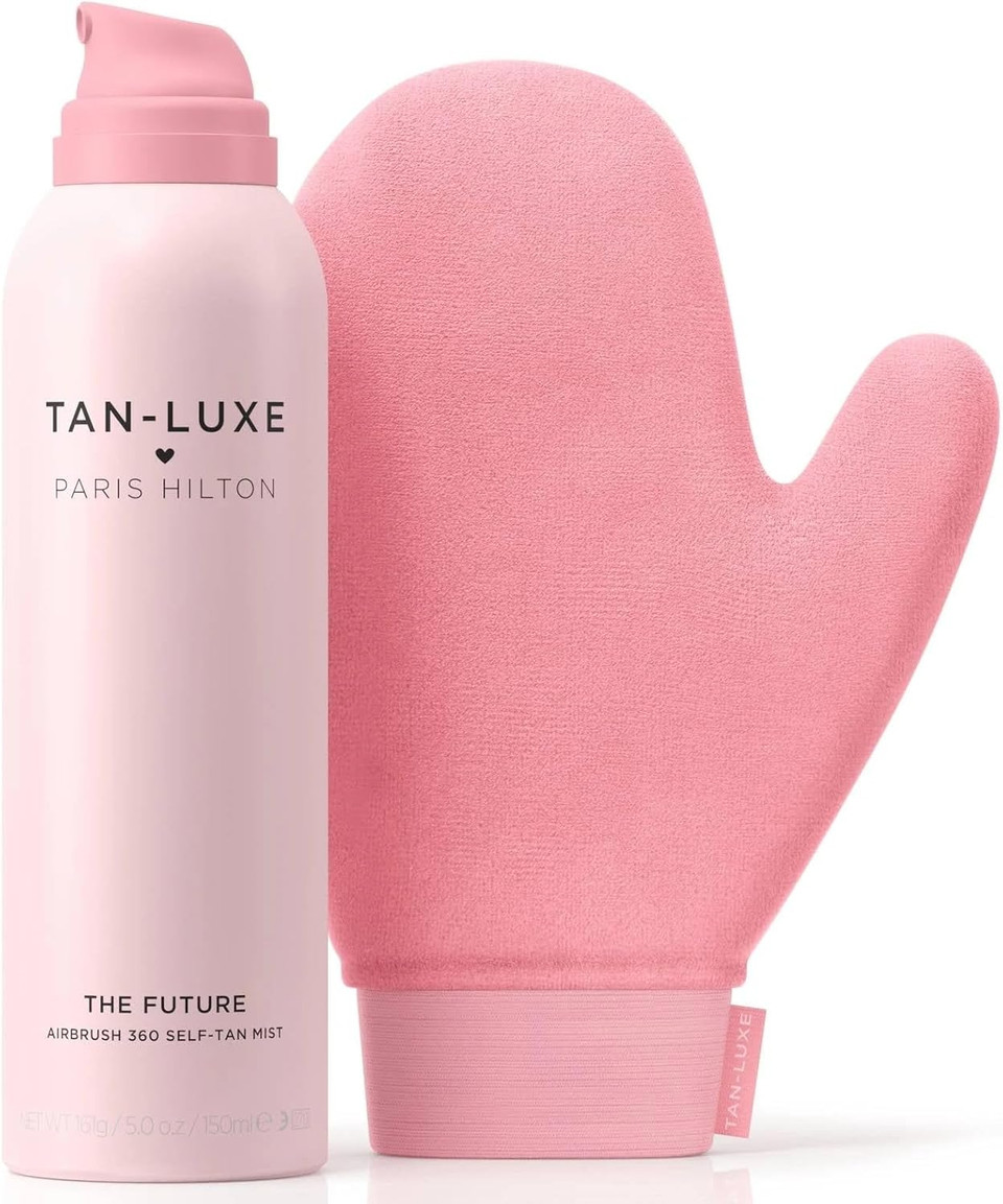 Tan-Luxe x Paris Hilton The Future Collection: The Future Airbrush 360 Self-Tan Mist and Luxe Tanning Mitt