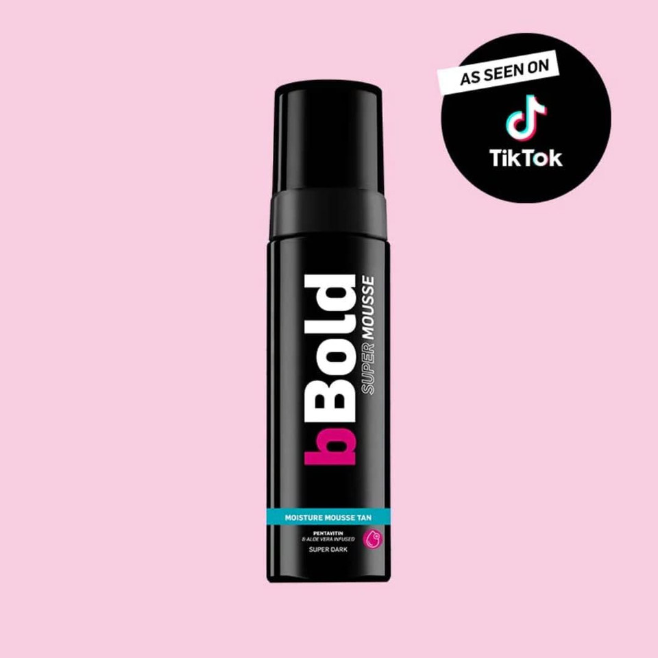 bBold Super Dark Mousse, Self Tan with Aloe Vera & PENTAVITIN, Vegan & Cruelty Free Professional Fake Tan Mousse 175ml
