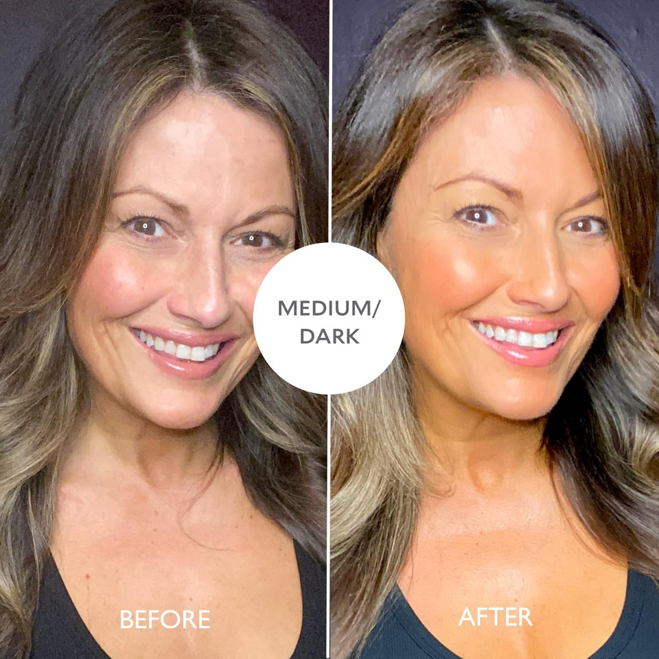 Gatineau - Golden Glow Gradual Tan Face Serum (Medium/Dark 50ml) - Daily Facial Moisturiser with Self Tan, Natural & Streak Free, Radiant Dewy Complexion