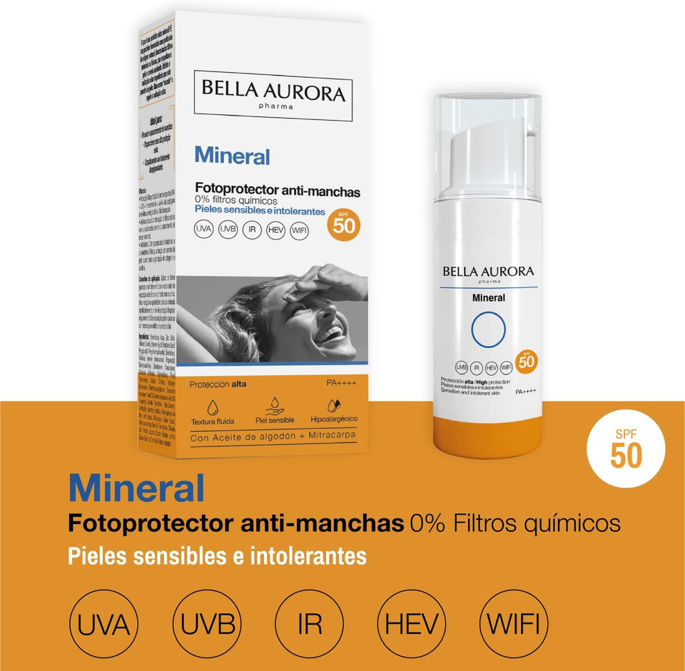 Bella Aurora Protector Solar Facial 50 - Gel-Crema 50 ml