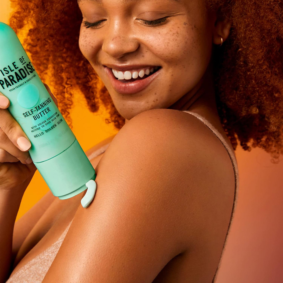 Isle of Paradise Self Tan Butter (200 ml) Gradual Self Tan Butter, Combining Skin Care and Self Tanning, Natural Ingredients & Vegan