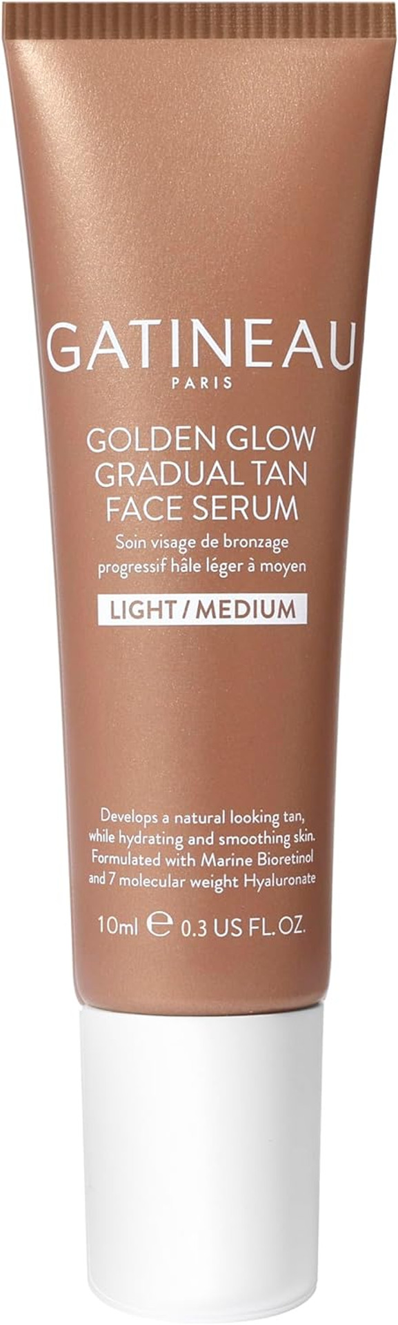 Gatineau - Golden Glow Gradual Tan Face & Body Duo, with 2 in 1 Moisturiser & Self Tanning Lotion (400ml) and Face Serum Medium/Dark (10ml)