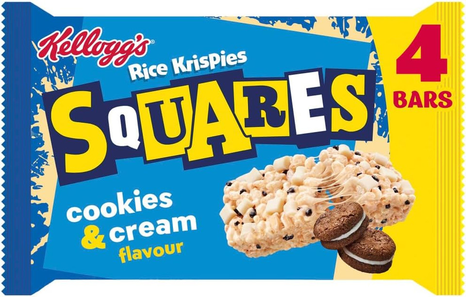 Rice Krispies Squares Cookies and Cream Flavour, 4 x 34g