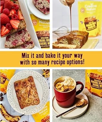 Creative Nature Gluten Free Cake Mix | Banana Bread | Top 14 Allergens Free Baking Mix | Gluten Free, Nut Free, Dairy Free & 100% Allergen Free | 250g