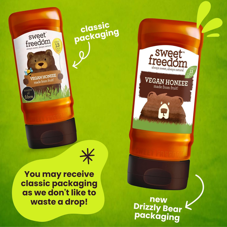 Sweet Freedom Butterscotch Syrup - 350 g | Natural Great Taste With Sweetness Derived from Fruit | Ideal for Coffee, Baking & Dessert | No Preservatives or Allergens | Vegan | Only 13 Cal Per Teaspoon