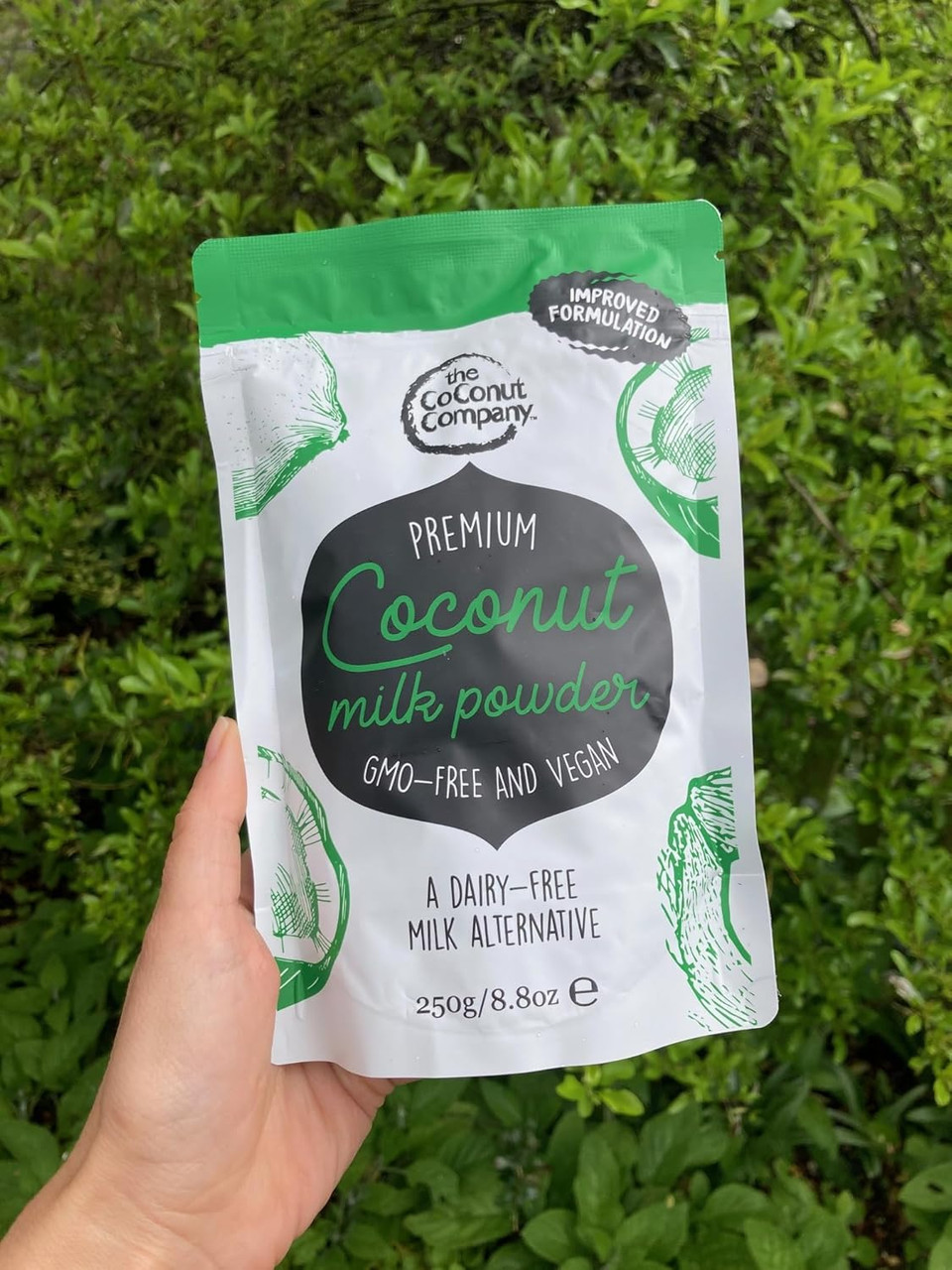 100% Dairy-Free Coconut Milk Powder 250g, Gluten-free, Coconut Powder, 65% Coconut oil, Premium, Halal, Kosher approved