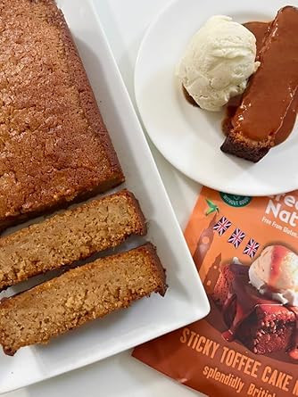 Creative Nature Sticky Toffee Pudding Mix | Healthy Cake Mix | Gluten Free, Nut Free, Dairy Free Baking Mix | Top 14 Allergen Free | 300g