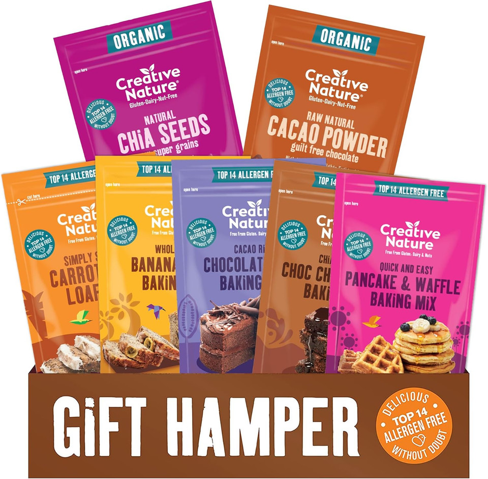 Gluten Free Cake Mix | Creative Nature Vegan Brownie Mix | Nut Free, Dairy Free Baking Mix | Top 14 Allergen Free | 2 Pack