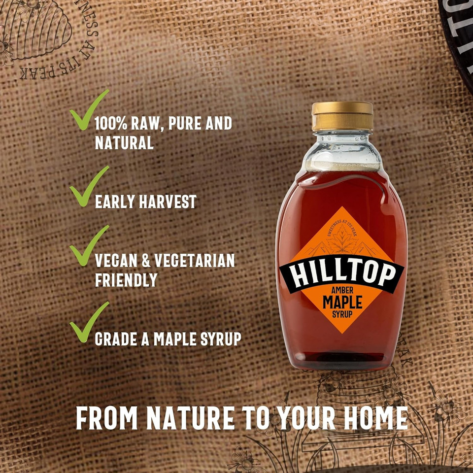 Hilltop Maple Syrup - Amber Early Harvest - Squeezy Bottle - 640g