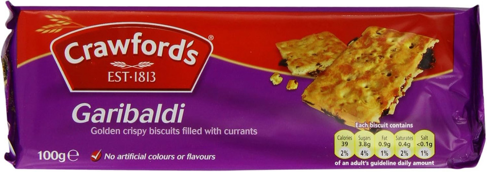 Crawfords Garibaldi Biscuits 100 g (Pack of 12)