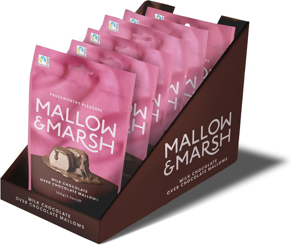 Mallow & Marsh Double Chocolate Marshmallow Sharing Bag  Multipack 6 x 100g